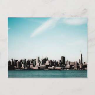 New York Skyline Postkarte