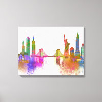 New York Skyline - Rainbow