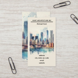 New York Skyline Template Business Card Visitenkarte