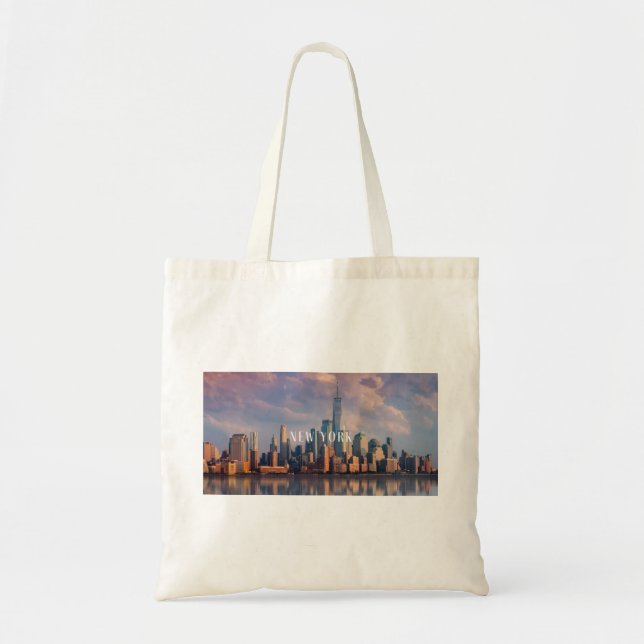 New York Skyline Tote Bag Tragetasche (Vorne)