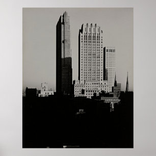 New York Skyline von Alfred Stieglitz - Vintage Ku Poster