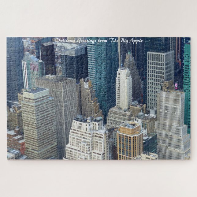 New York Skyline.Weihnachtsgrüße Puzzle (Horizontal)