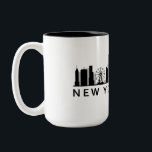 New York Skyline Zweifarbige Tasse<br><div class="desc">New York Skyline</div>