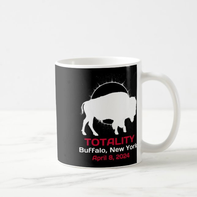New York Solar Eclipse Totality 8. April 2024 Kaffeetasse (Rechts)