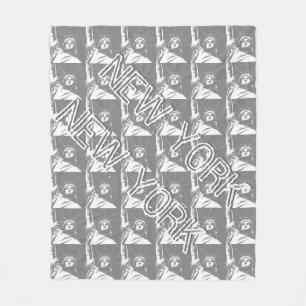 New York Souvenir Blanket Statue of Liberty Decor Fleecedecke