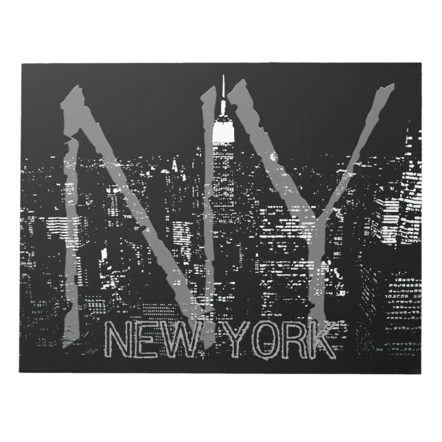 New York Souvenir Notepad Empire State Notepad Notizblock (Vorderseite)