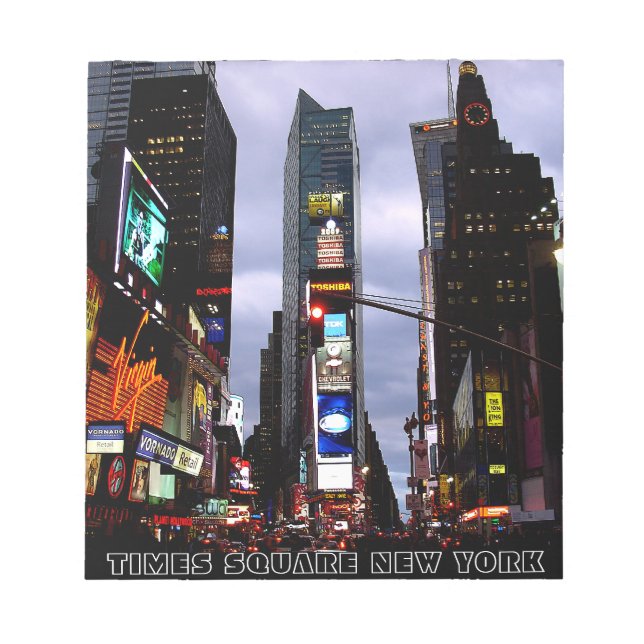 New York Souvenir Notepad NY Time Square Notepad Notizblock (Vorderseite)