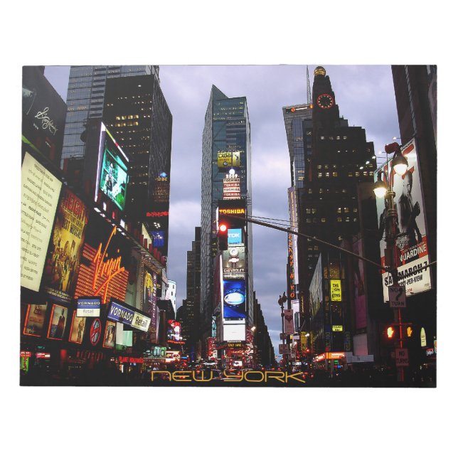 New York Souvenir Notepad NY Time Square Notepad Notizblock (Vorderseite)