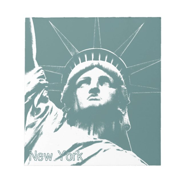 New York Souvenir Notepad Statue of Liberty Gifts Notizblock (Vorderseite)