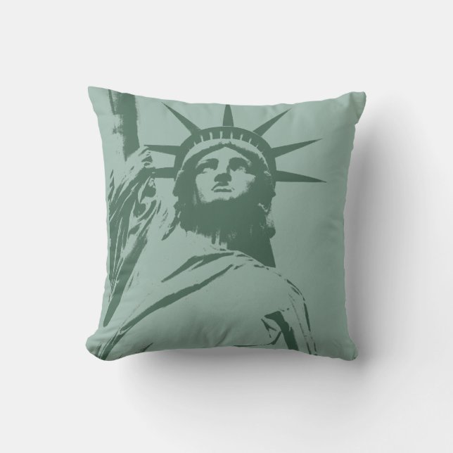 New York Souvenir NY Statue of Liberty Pillow Kissen (Vorderseite)