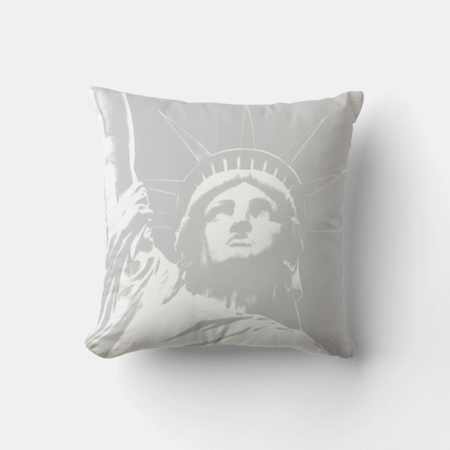 New York Souvenir NY Statue of Liberty Pillow Kissen (Vorderseite)