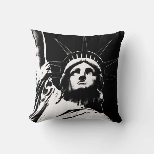 New York Souvenir NY Statue of Liberty Pillow Kissen (Vorderseite)