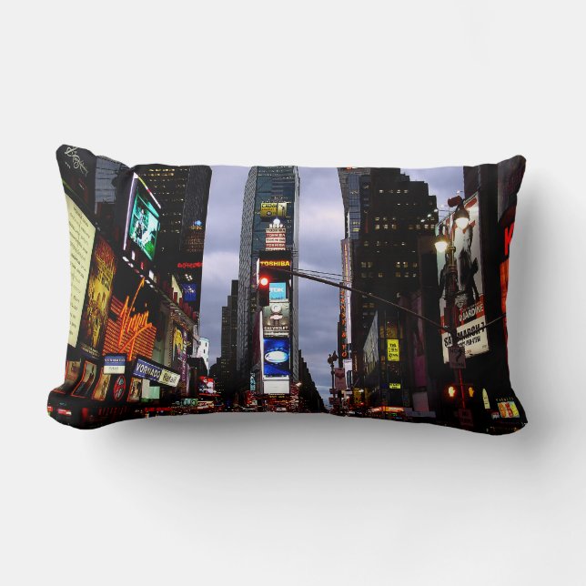 New York Souvenir Pillows NY Times Square Pillow Lendenkissen (Vorderseite)