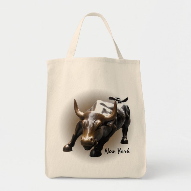 New York Souvenir Tote Bag Bull Sehenswürdigkeit S Tragetasche (Vorne)