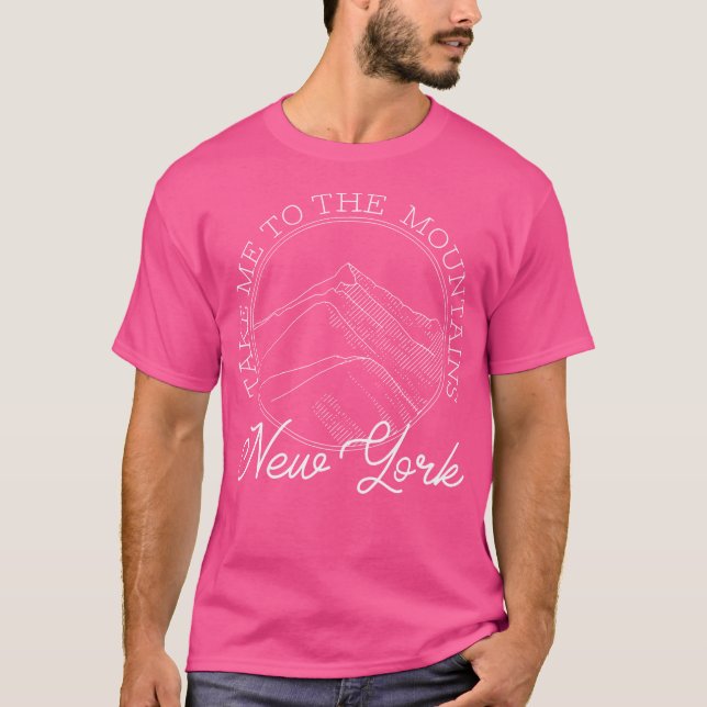 New York Souvenir Wandern bringt mich in die Berge T-Shirt (Vorderseite)