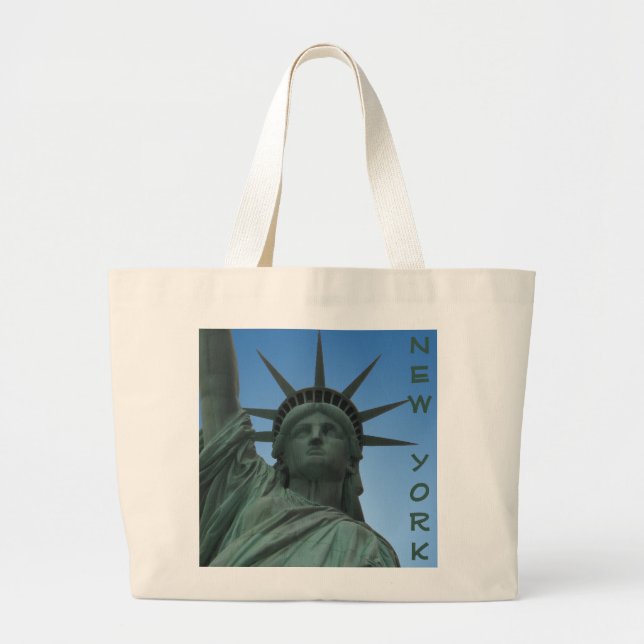 New York Souvenirs NY Tote Bag Sehenswürdigkeit So Jumbo Stoffbeutel (Vorne)