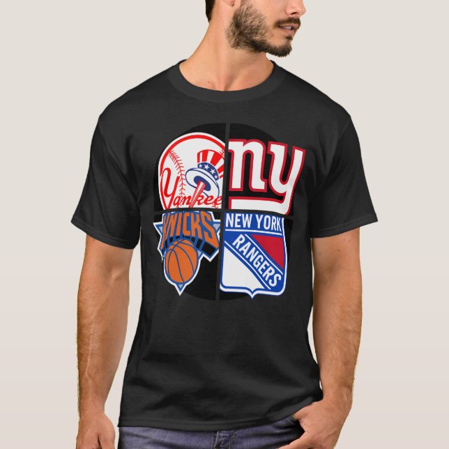 New York Sports Quad 1 T-Shirt (Vorderseite)