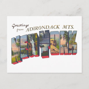 New York Staat Adirondack Mts Postkarte