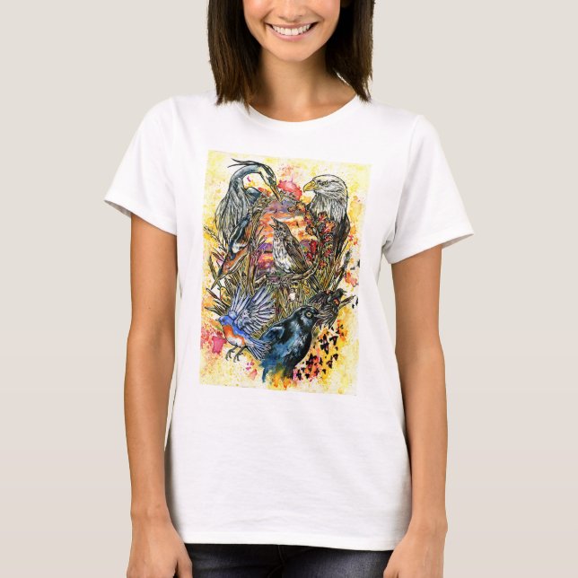 New York Staat Bird T - Shirt (Vorderseite)