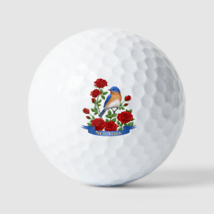 New York Staat Bird und Blume Golf Balls Golfball