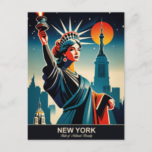 New York: Staat der natürlichen Schönheit Postkarte