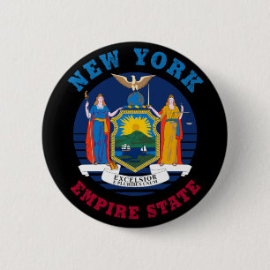 NEW YORK STAAT FLAG BUTTON