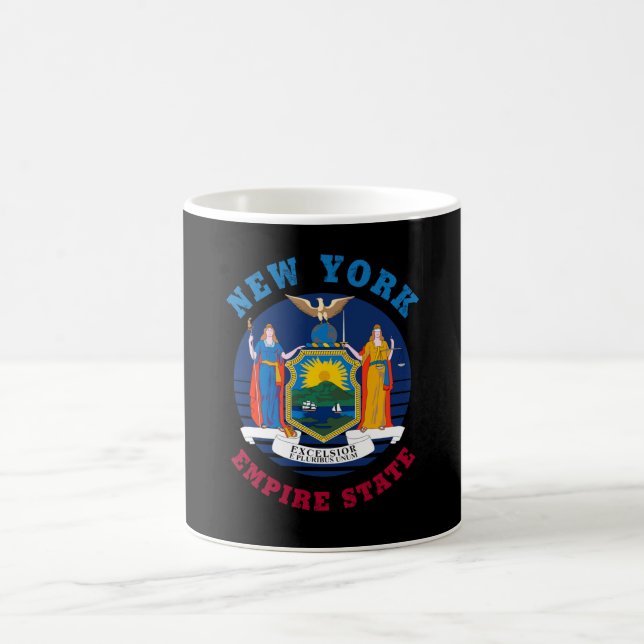 NEW YORK STAAT FLAG KAFFEETASSE (Mittel)