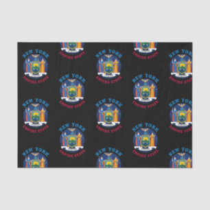 NEW YORK STAAT FLAG SEIDENPAPIER