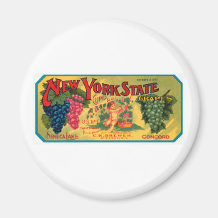 New York Staat Grapes Magnet