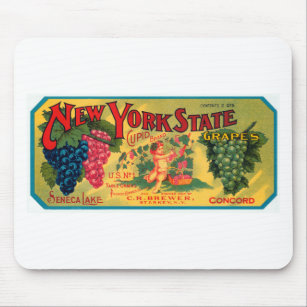 New York Staat Grapes Mousepad