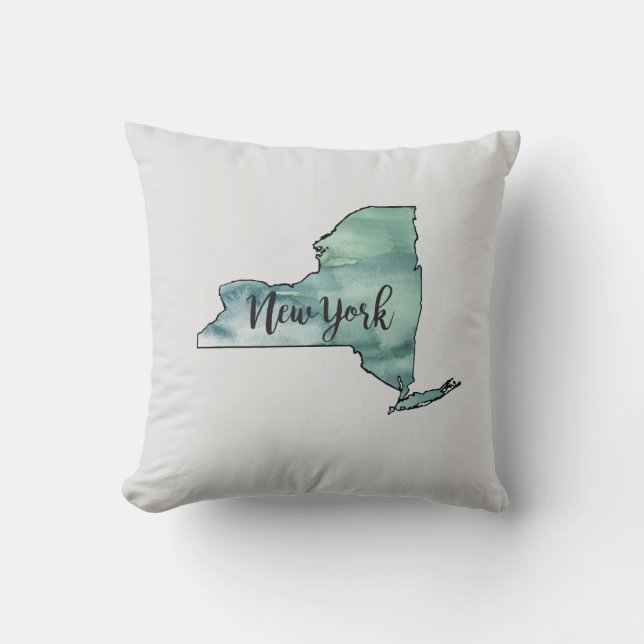 New York Staat Ma Painting Pillow Kissen (Vorderseite)