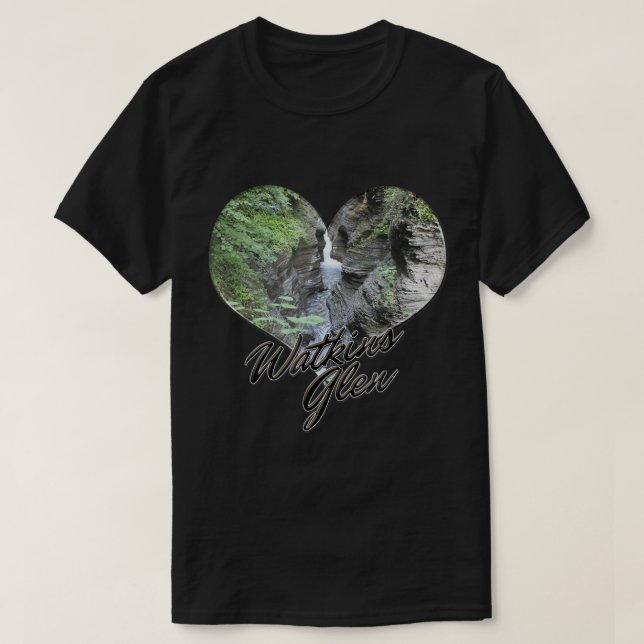 New York Staat Park Souvenir Watkins Glen T - Shir T-Shirt (Design vorne)