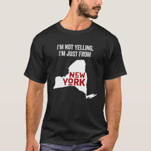 New York Staat Retro USA Geografie T-Shirt