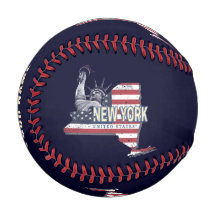 New York Staat United Staaten Retro Map Vintag USA