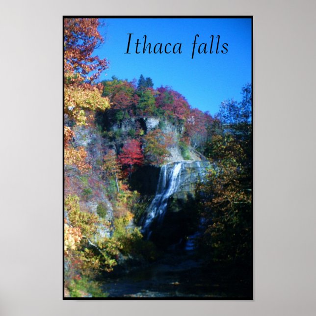 NEW YORK STAAT WASSER FALL POSTER (Vorne)