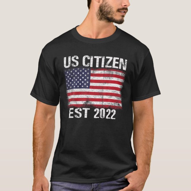 NEW YORK Staaten Citizen Est 2022 - US-Staatsbürge T-Shirt (Vorderseite)