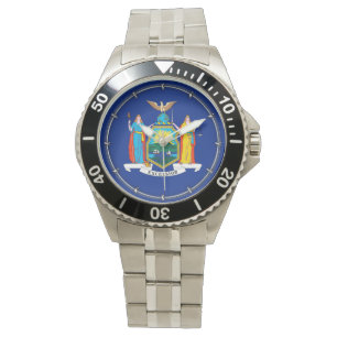New York State Flag Design Armbanduhr