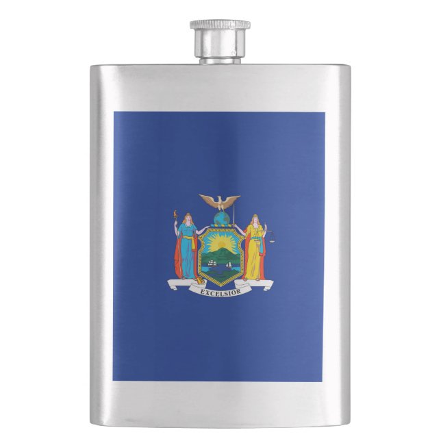 New York State Flag Design Flachmann (Vorderseite)