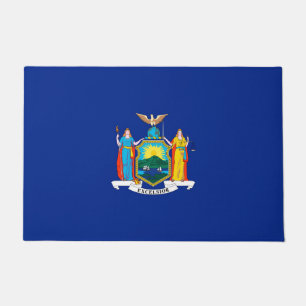 New York State Flag Design Fußmatte