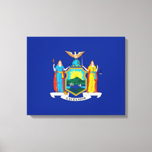 New York State Flag Design Leinwanddruck