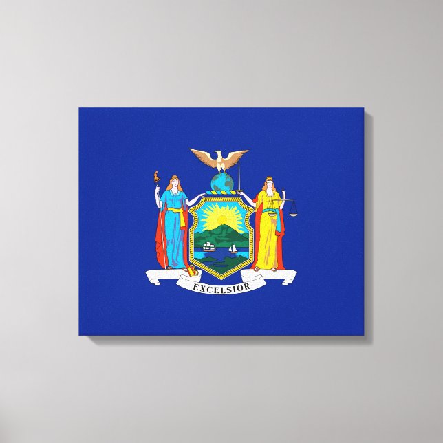 New York State Flag Design Leinwanddruck (Vorderseite)