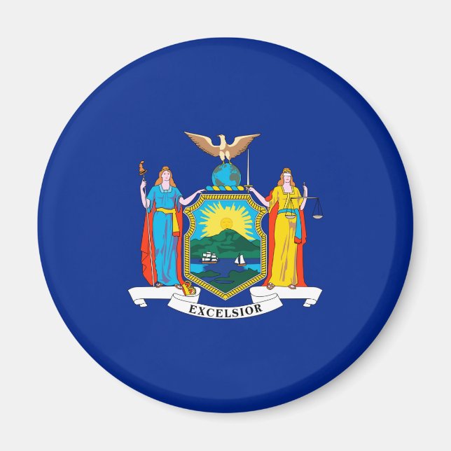 New York State Flag Design Magnet (Vorne)