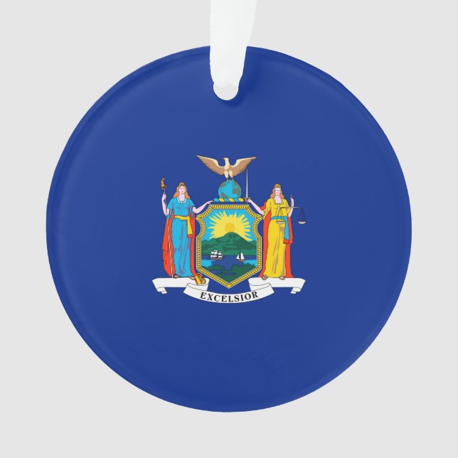 New York State Flag Design Ornament (Vorderseite)
