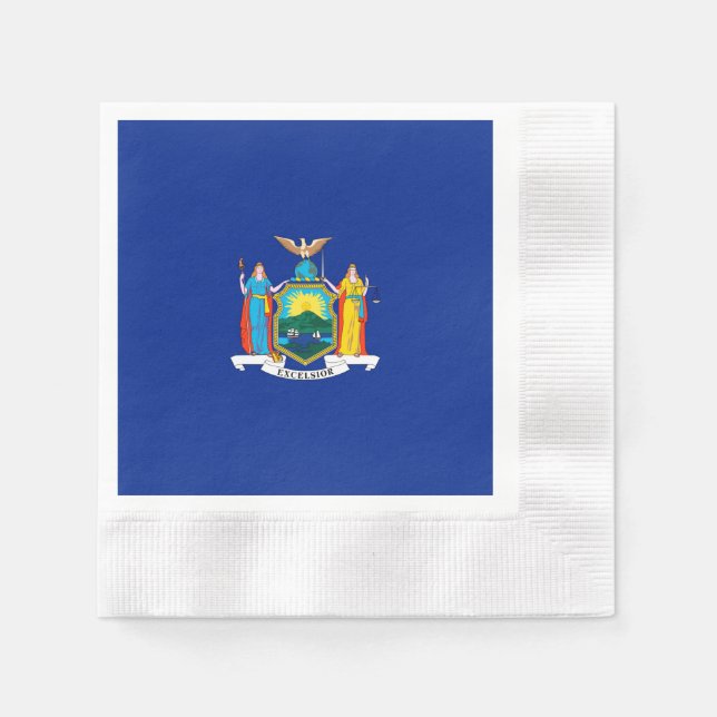 New York State Flag Design Serviette (Vorderseite)