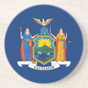 New York State Flag Getränkeuntersetzer