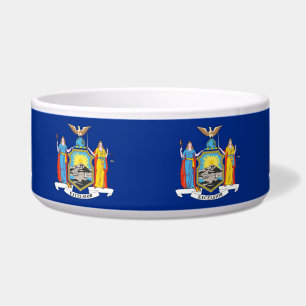 New York State Flag Pet Bowl Napf