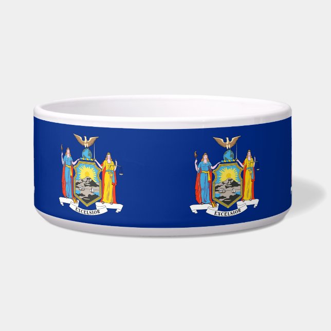New York State Flag Pet Bowl Napf (Vorderseite)