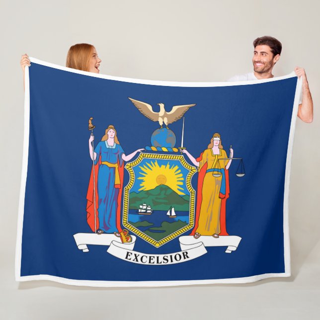New York State Flag Print Patriota Fleecedecke (Beispiel)