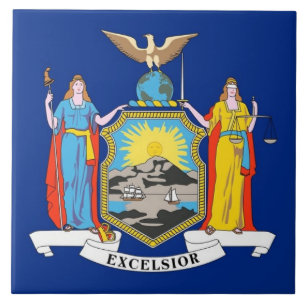 New York State Flag Tile Fliese