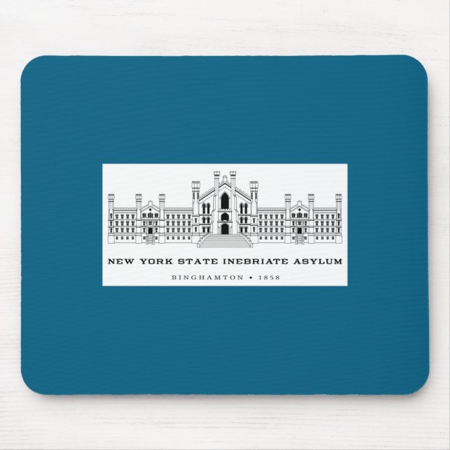 New York State Inebriate Asylum Binghamton 1858 _1 Mousepad (Vorne)